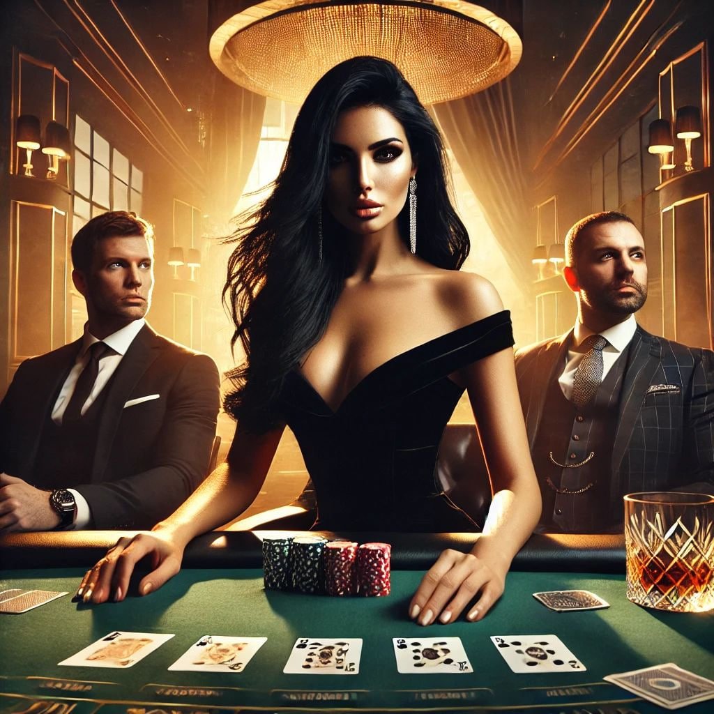 Live dealer studio with professional croupier and betting interface